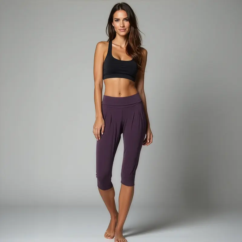 3/4 Pants "rheia" - velvet plum