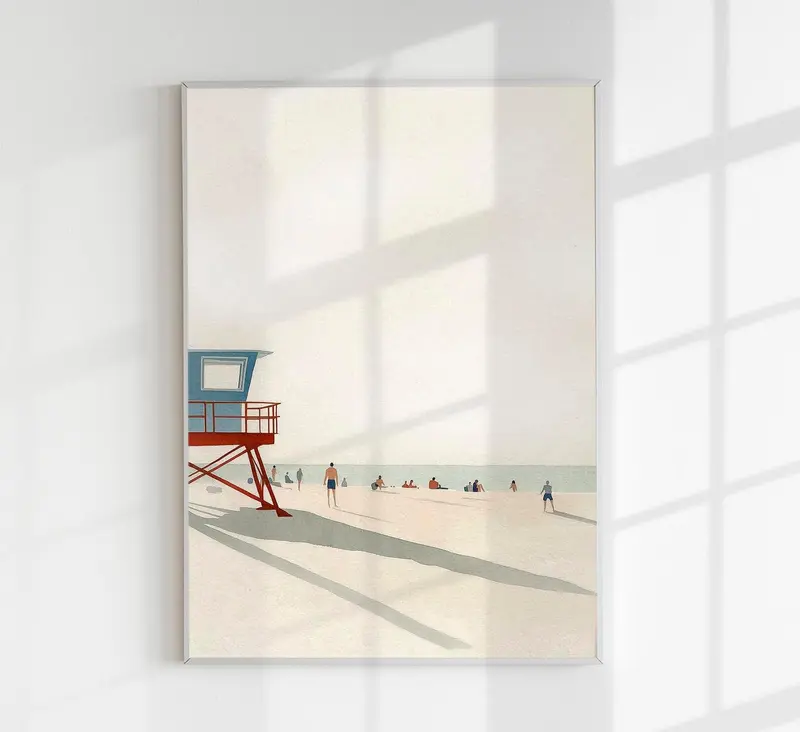 A Calm Day at the Beach nr 3 – Fine Art Print | UV-beständig | Patroa Studio
