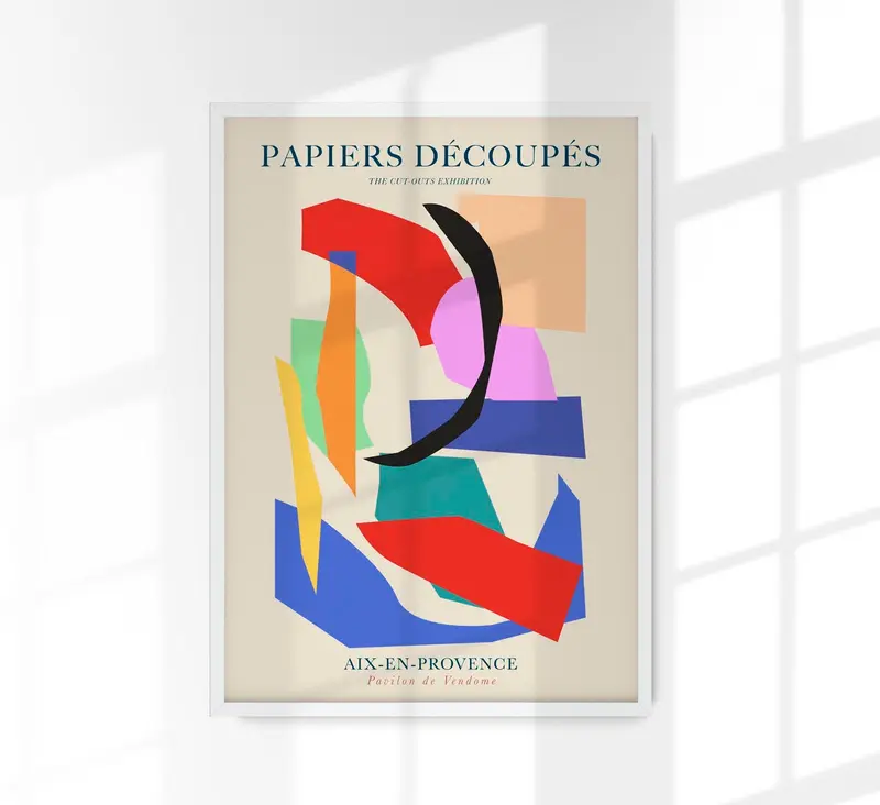 Abstract Cut outs Papiers Decoupes – Fine Art Print | Abstrakte Collage | UV-beständig