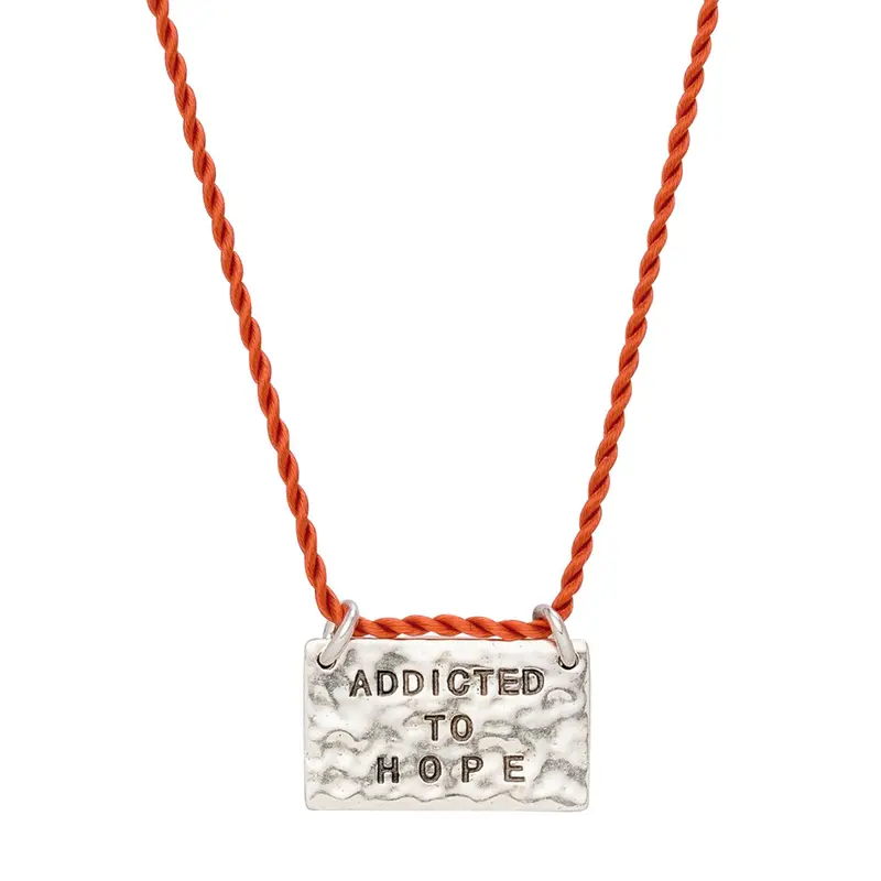 Addicted to hope Schutzkette, Silber