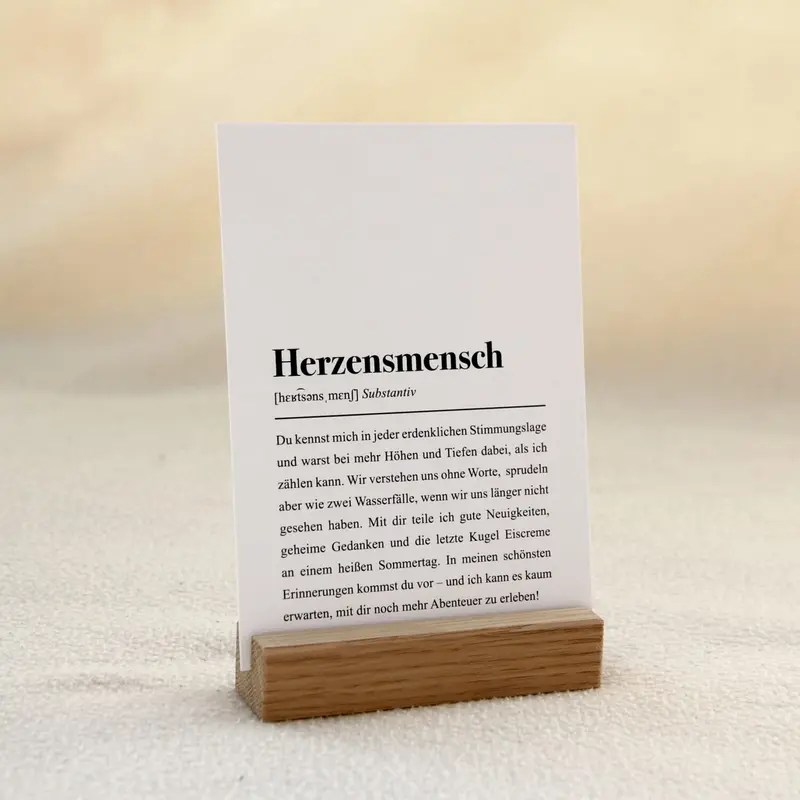 aemmi Postkartenständer aus Eiche