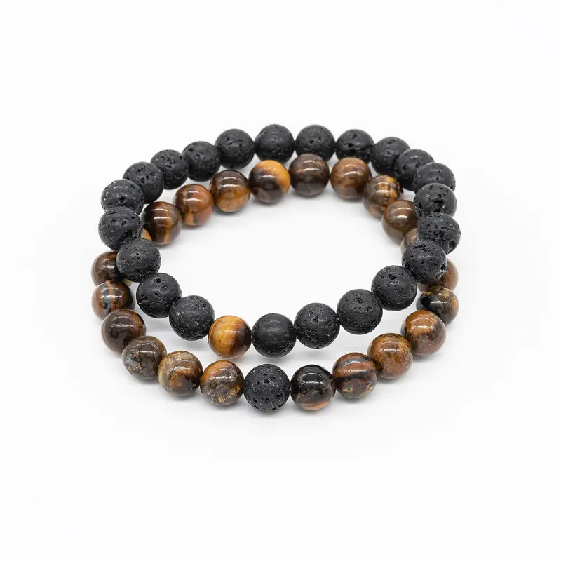 Aiko - Partnerarmband aus Lavastein
