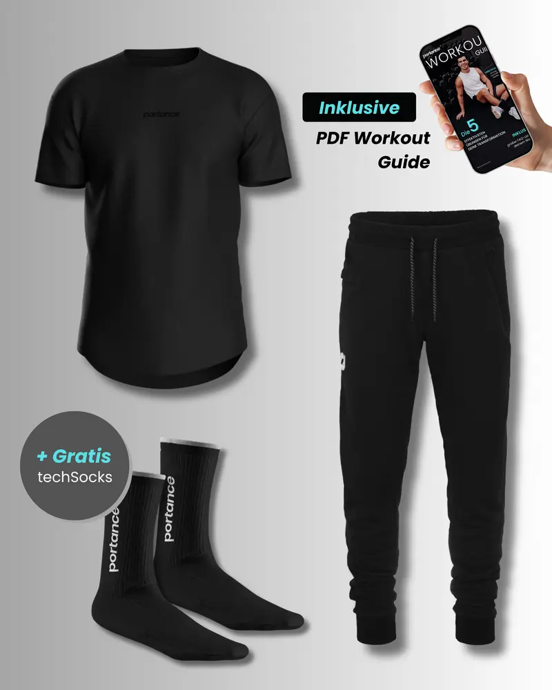 All Black Workout Bundle Plus | Antigeruch-Technologie | Komplett-Set