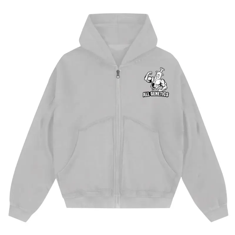 ALL GENETICS OVERSIZE ZIPPER HOODIE