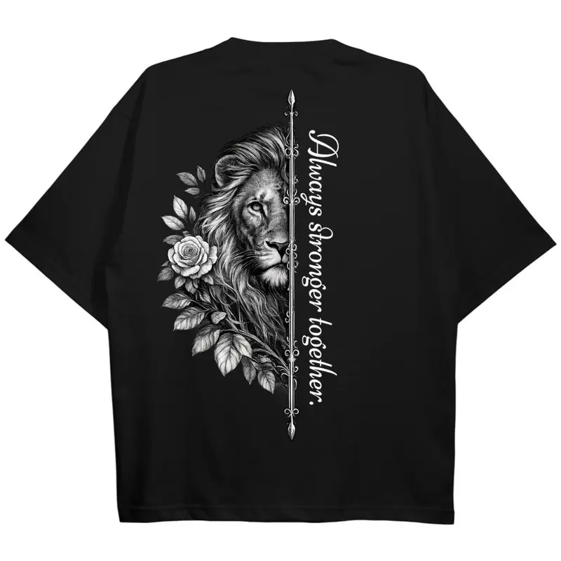 ALWAYS STRONGER TOGETHER OVERSIZE SHIRT (BACKPRINT)