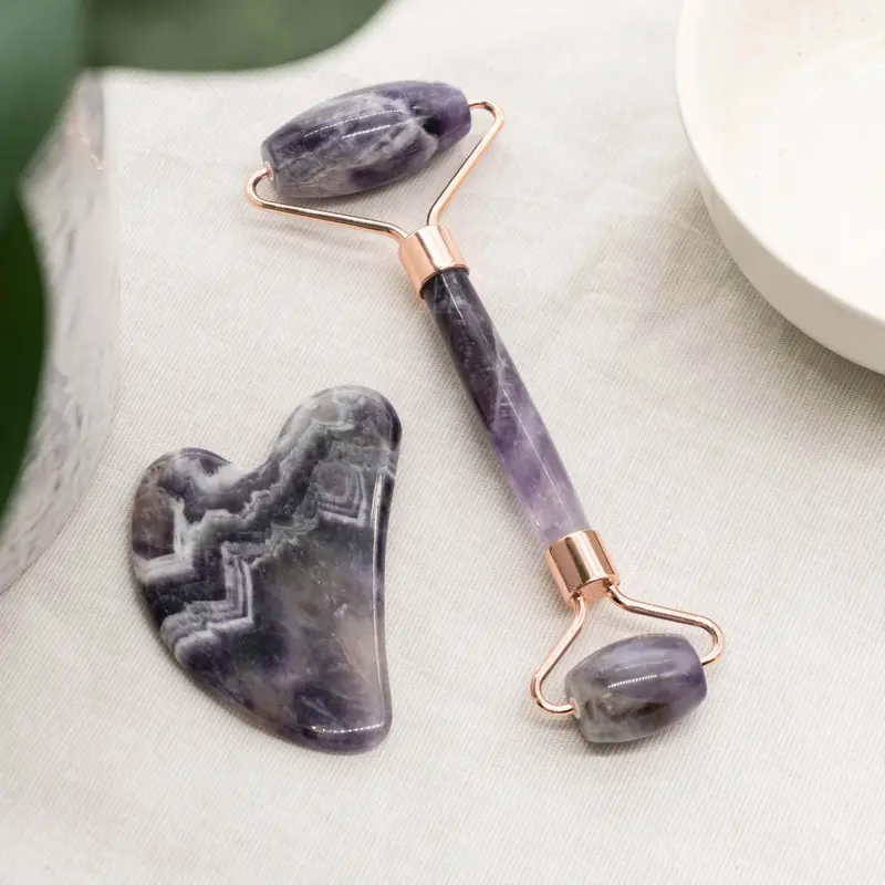 Amethyst Gesichtsmassage Set
