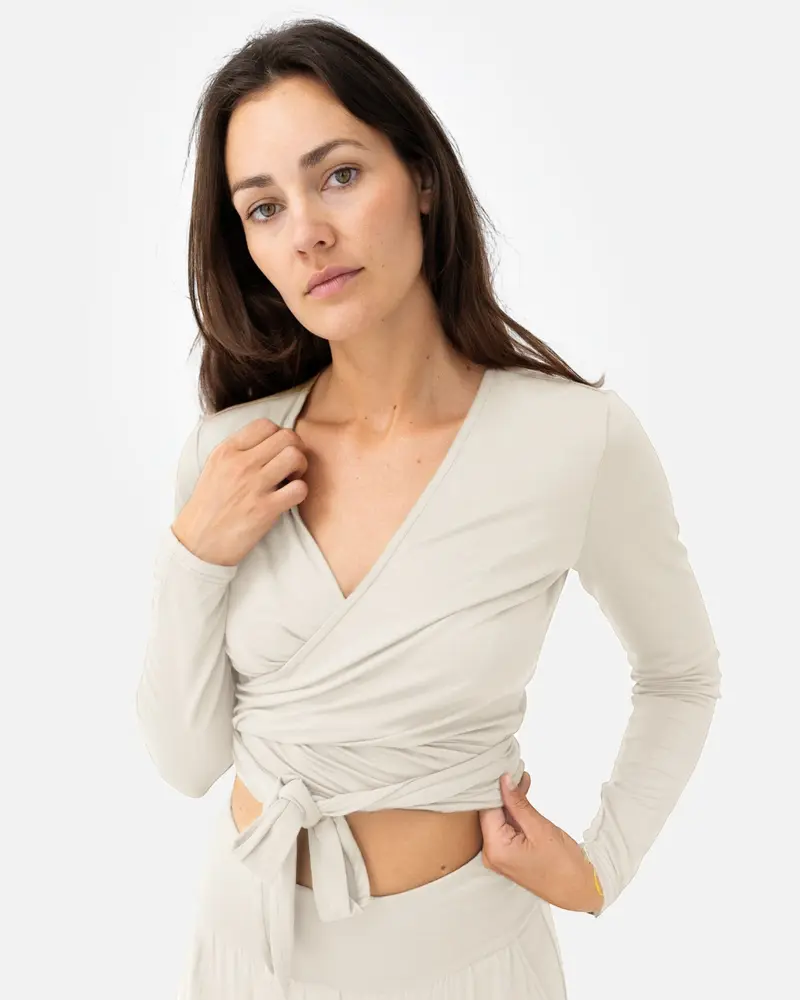 Amina Wrap Top