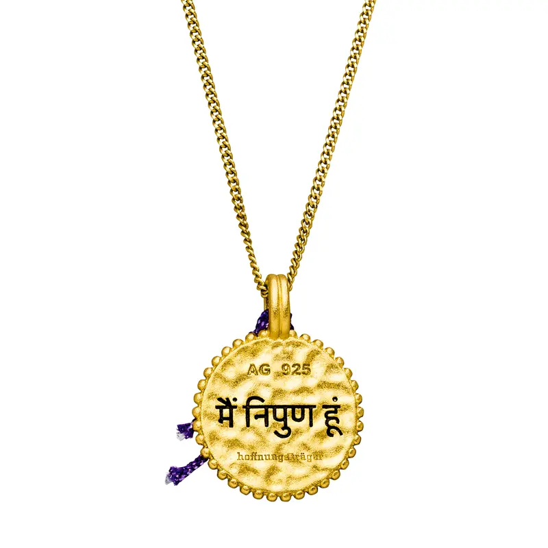 Amulett Kette „I am perfect“ Gold