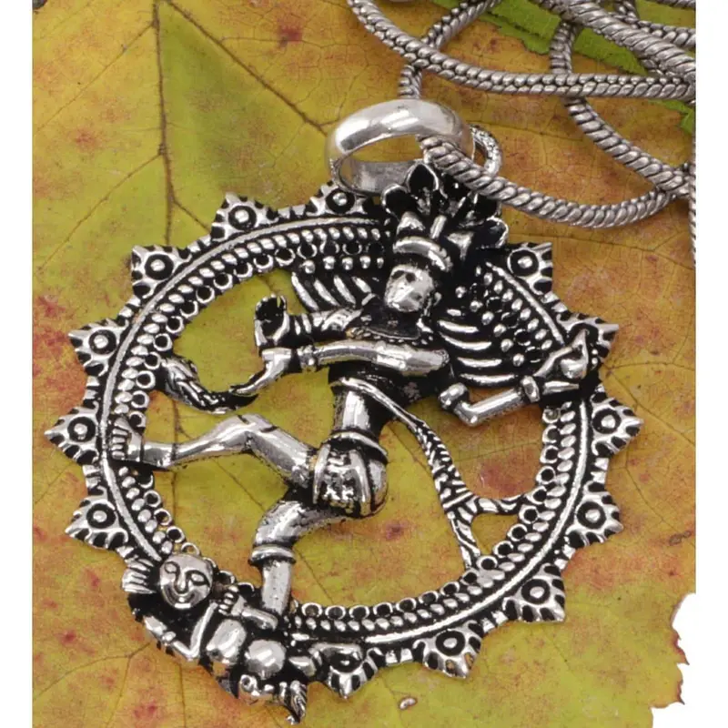 Amulett mit Kette 'tanzender Shiva'