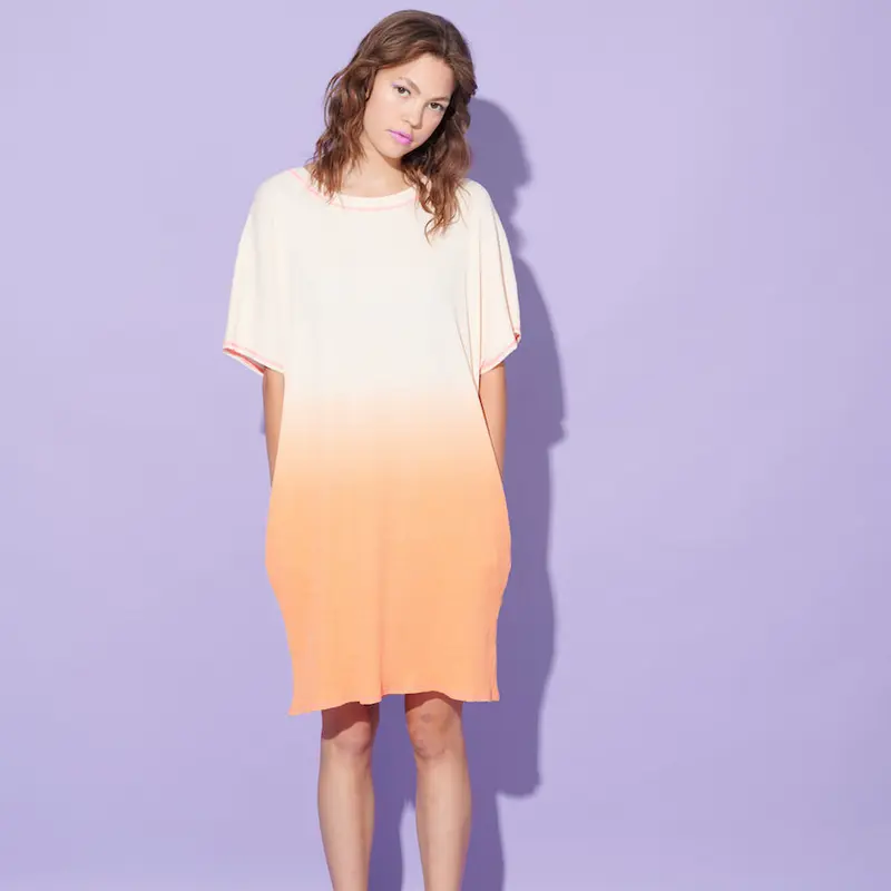another brand Damen Kleid Dip Dye