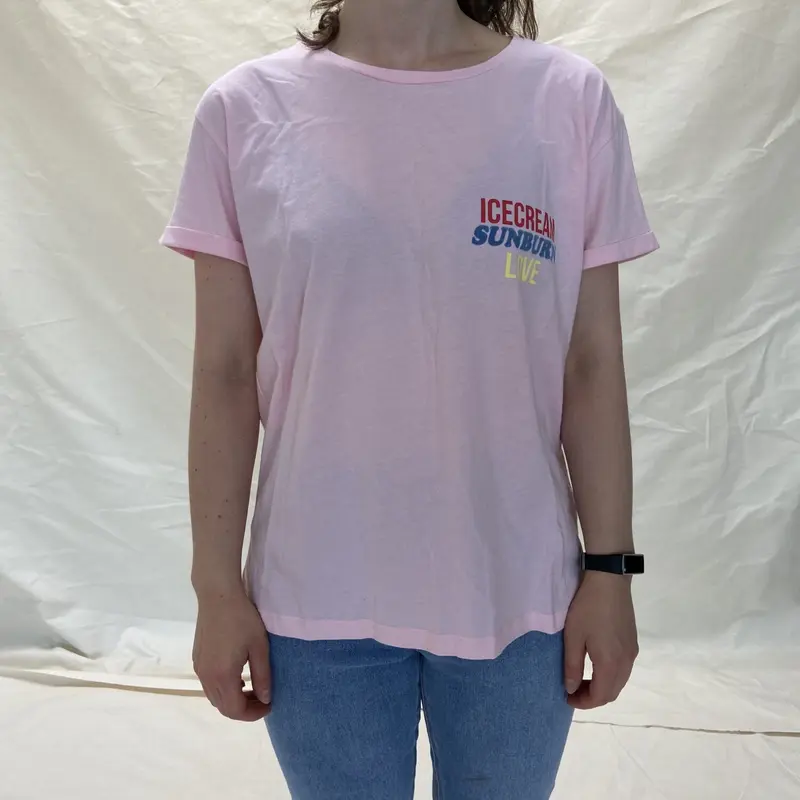another brand T-Shirt "Icecream Sunburn Love" Größe M - Dritte Wahl