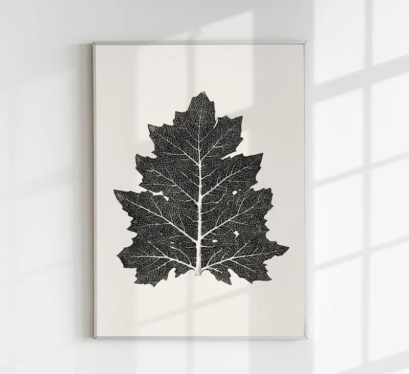 Antique Leaf Poster – Fine Art Print | Vintage Botanical | UV-resistent