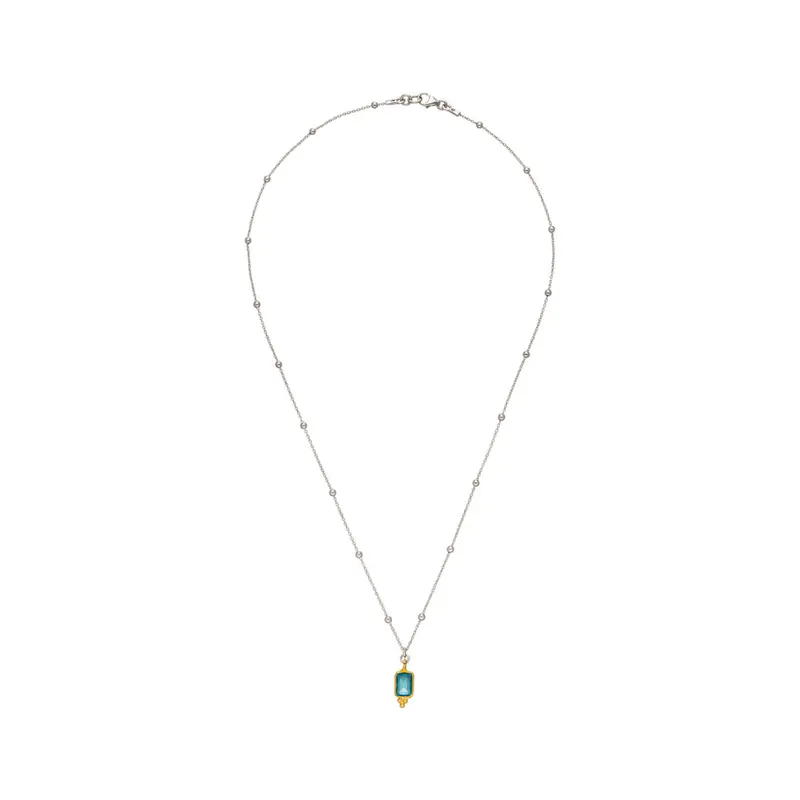 Aquamarin Kette Silber