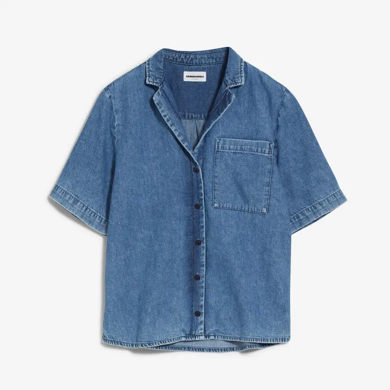 ARMEDANGELS Bluse "CAMELIAA DENIM" - slate blue