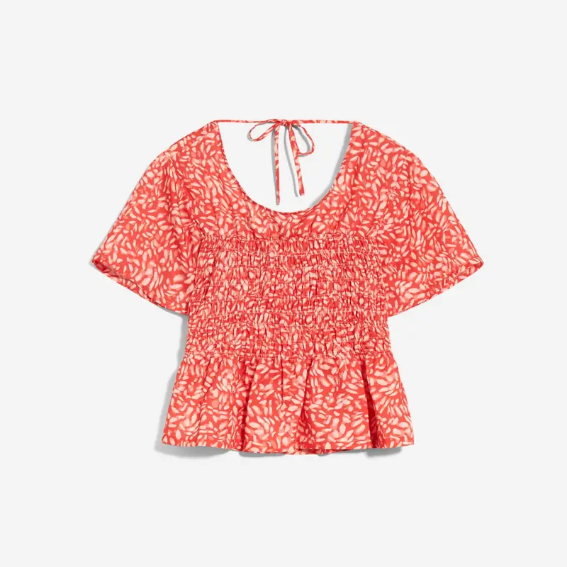 ARMEDANGELS Bluse "MEMAA WATER DOTS" - hibiscus