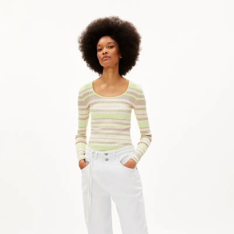 ARMEDANGELS Pullover "ALAANIA CREW MULTICOLOR"