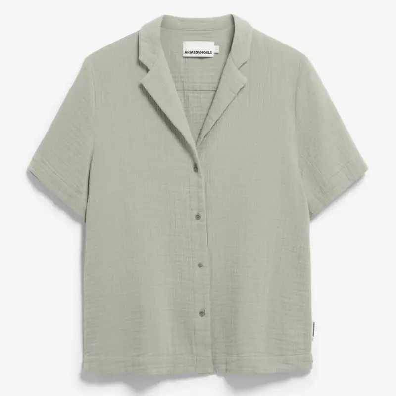 ARMEDANGELS Women Casual kurzarm Bluse "MAAITE MUSSELIN"