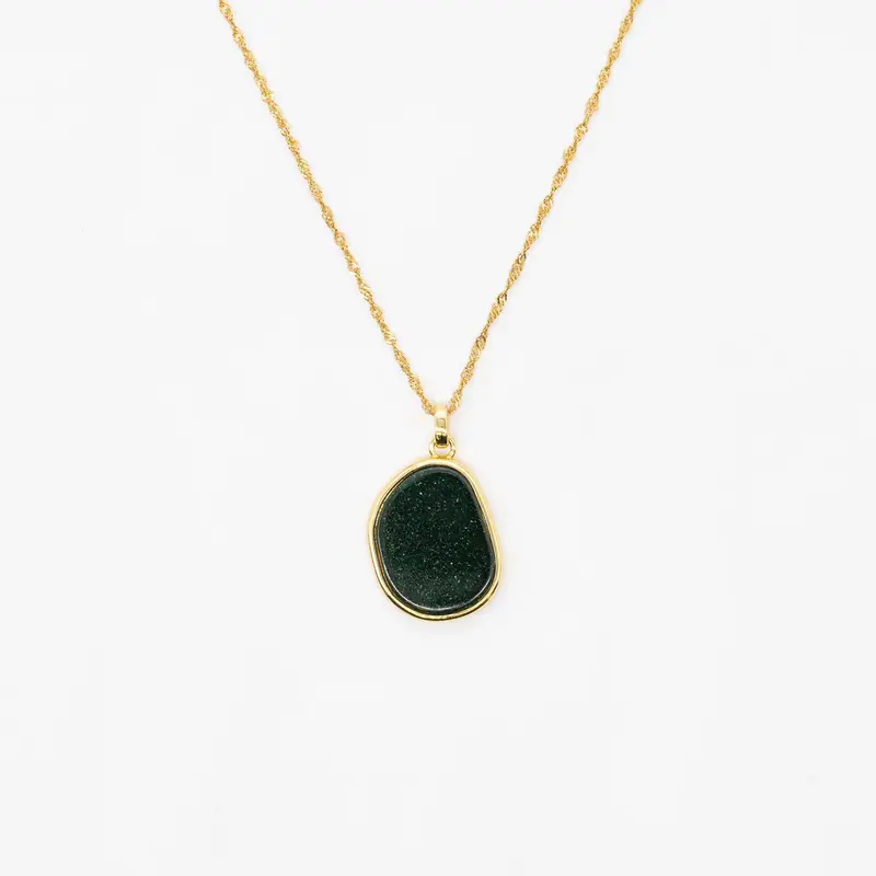 Aurelia - Grüne Goldkette