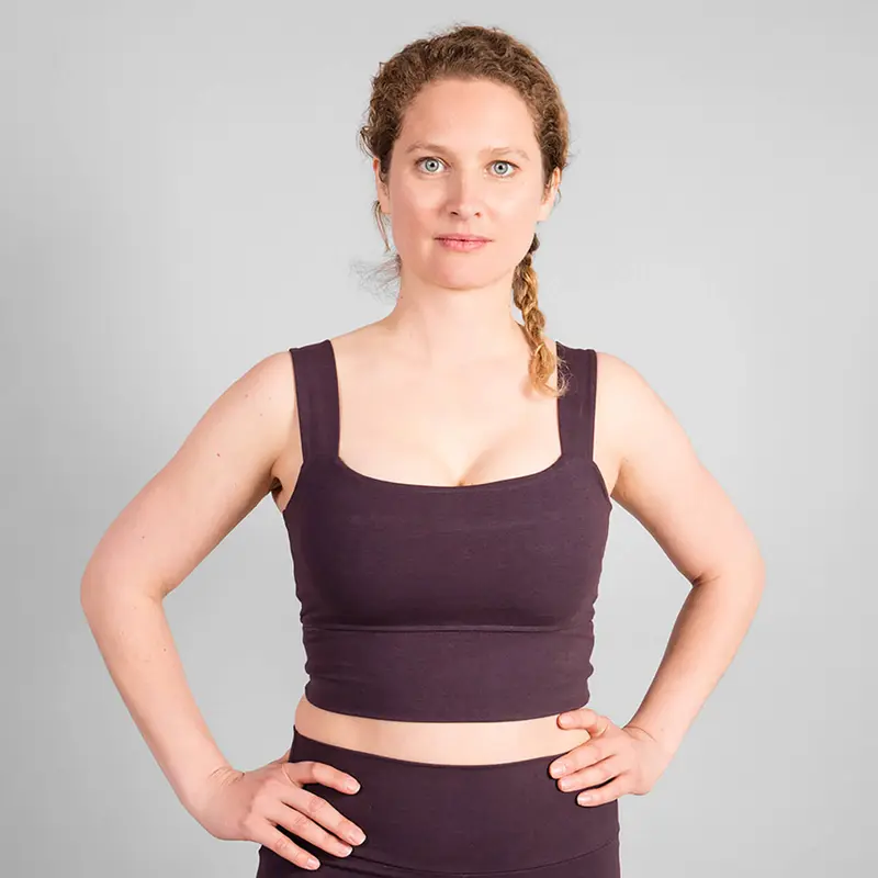 Aurora Yoga Bra - Dark Purple
