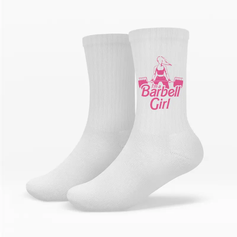 BARBELL GIRL CREW SOCKEN