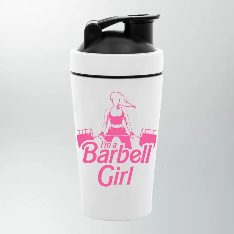 BARBELL GIRL EDELSTAHL SHAKER