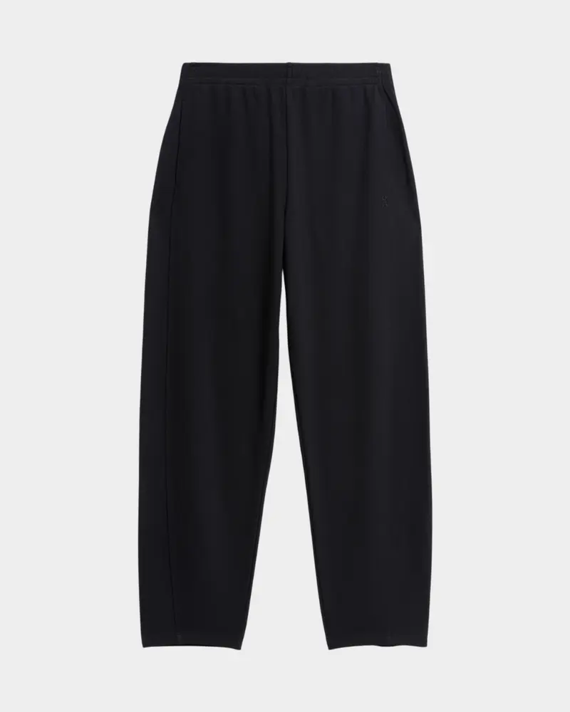 Basic Jersey Barrel Pants - Black