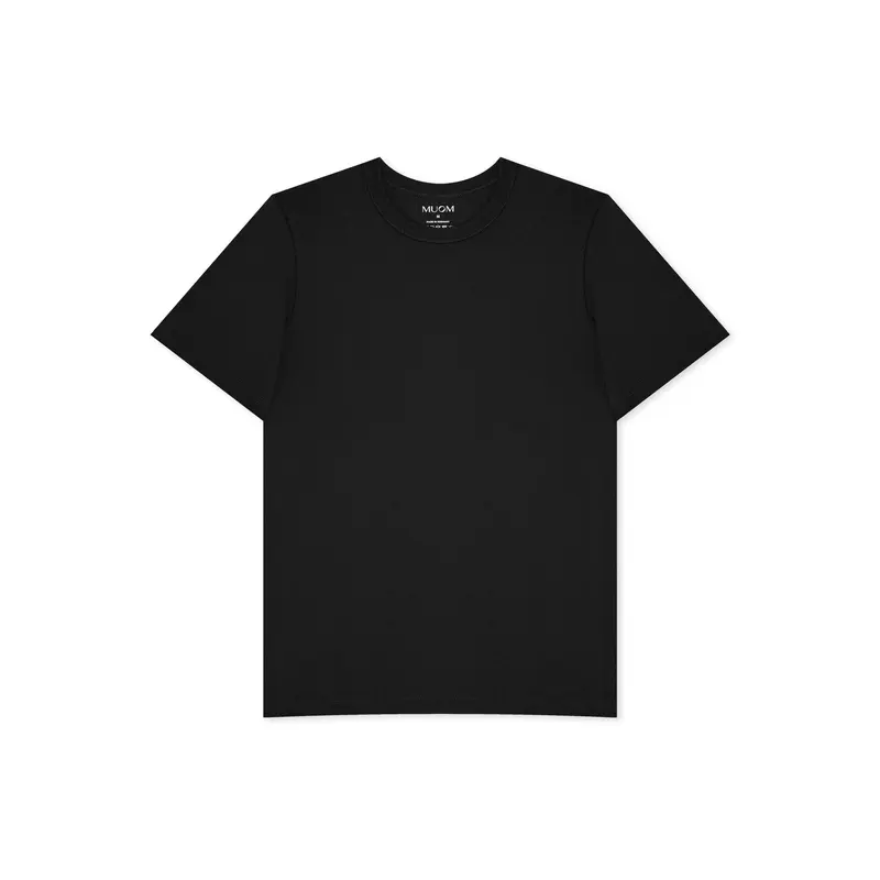 Basic Tee N°6 Schwarz 100% Baumwolle Regular Fit