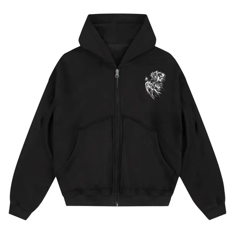 BATTLE OVERSIZE ZIPPER HOODIE