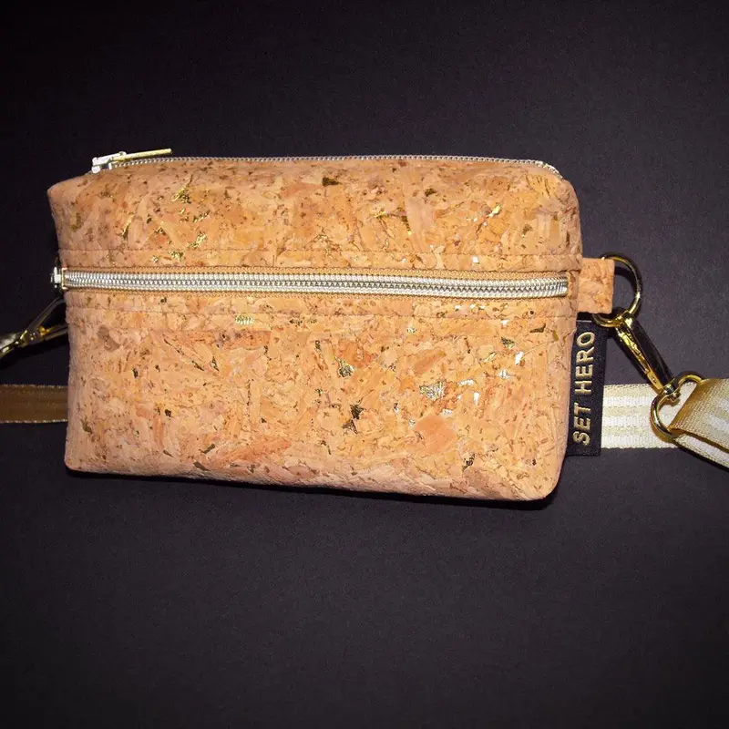 Bauchtasche & Umhängetasche 2 in 1 – Korkstoff, verstellbar