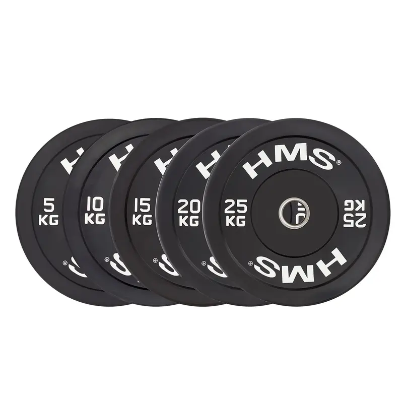 BBR15 BLACK OLYMPISCHE HANTELSCHEIBE BUMPER 15 KG HMS