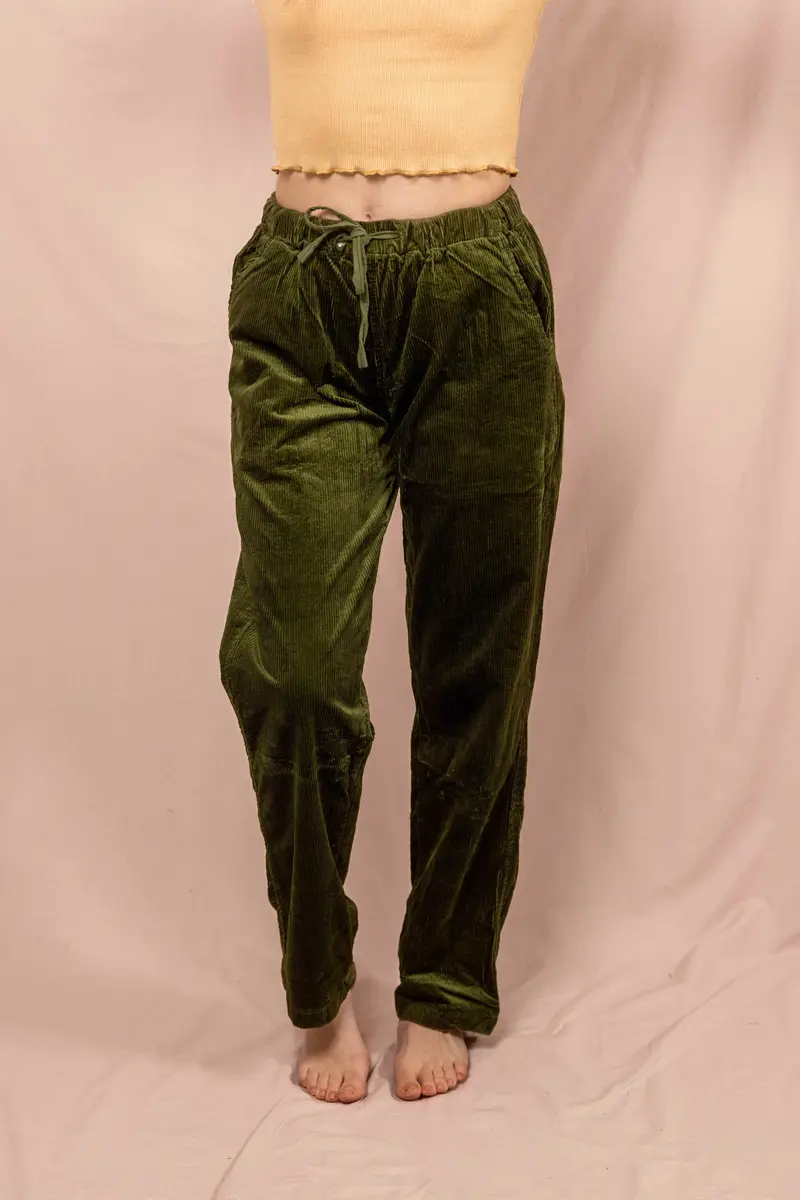 Bequeme Cord-Hose LENNY GRÜN