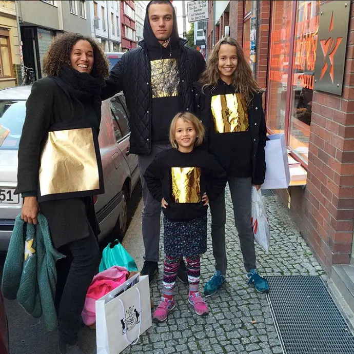 Big Square Tote – Baumwolle mit Metallic-Quadrat