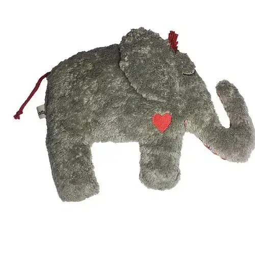 Bio Baumwolle Rassel Elefant – handgefertigt, GOTS-zertifiziert