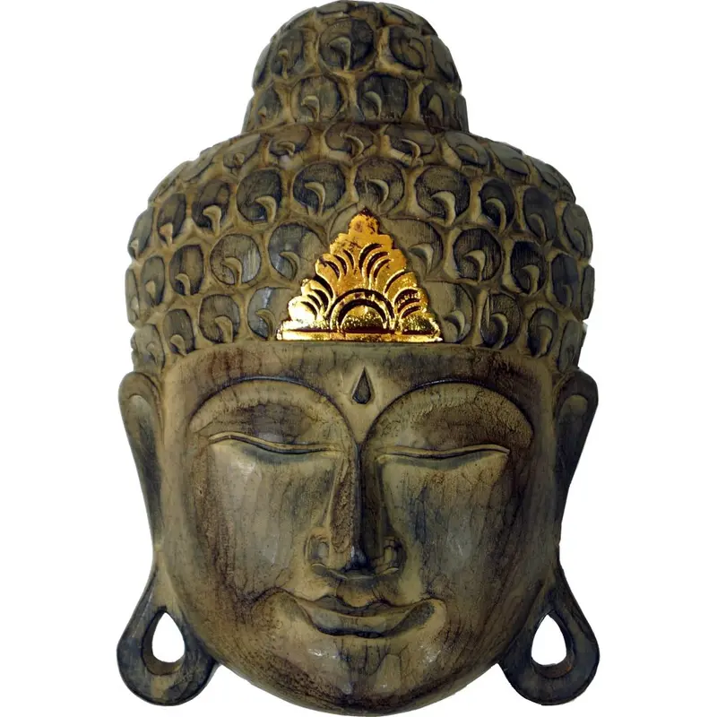 Buddha Maske aus Holz
