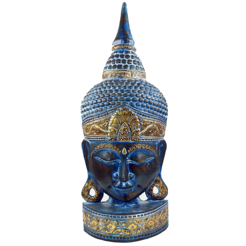 Buddha Maske blau