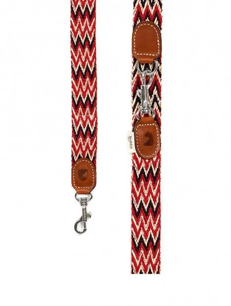 Buddys Dogwear Red Peruvian Leine – Verstellbar Baumwolle Leder