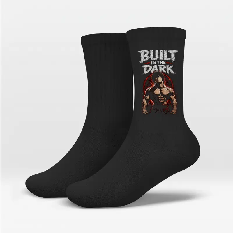 BUILT IN THE DARK CREW SOCKEN