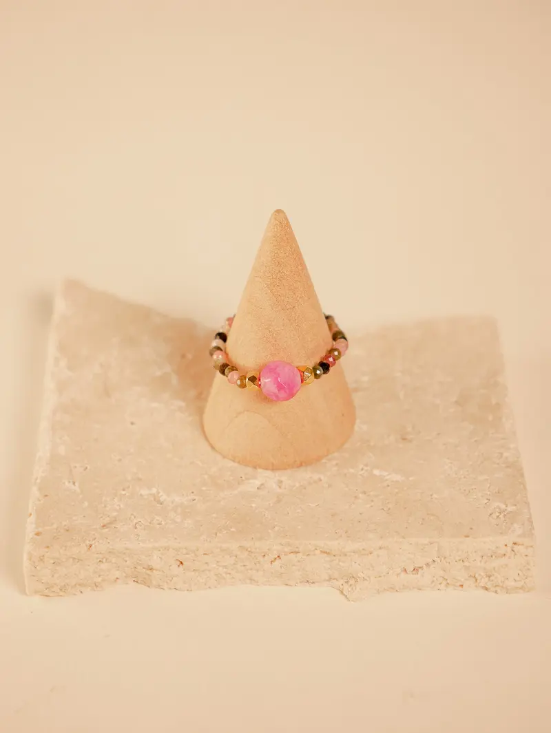 Bunter Turmalin Ring – Edelstein Ring für Damen