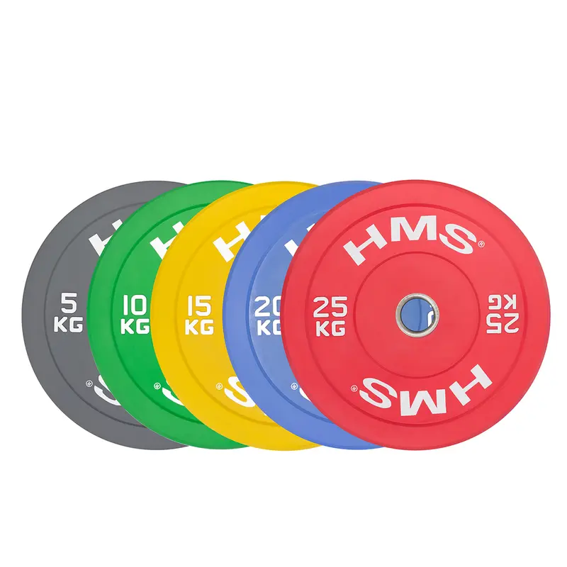 CBR05 GRAY OLYMPISCHE HANTELSCHEIBE BUMPER 5 KG HMS