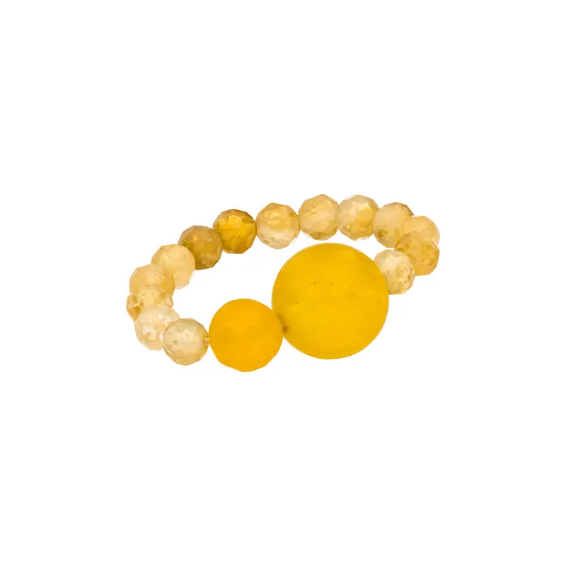 Chakra Ring „Solarplexus“ Citrin