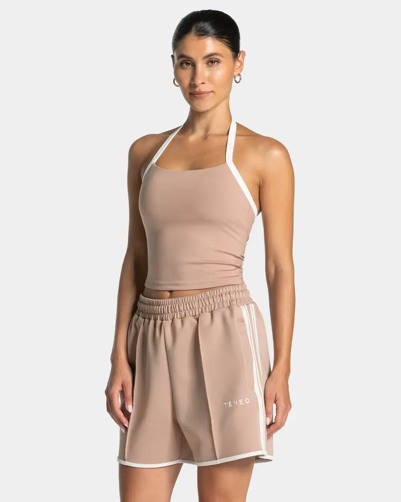 Club Neckholder Top "Beige"