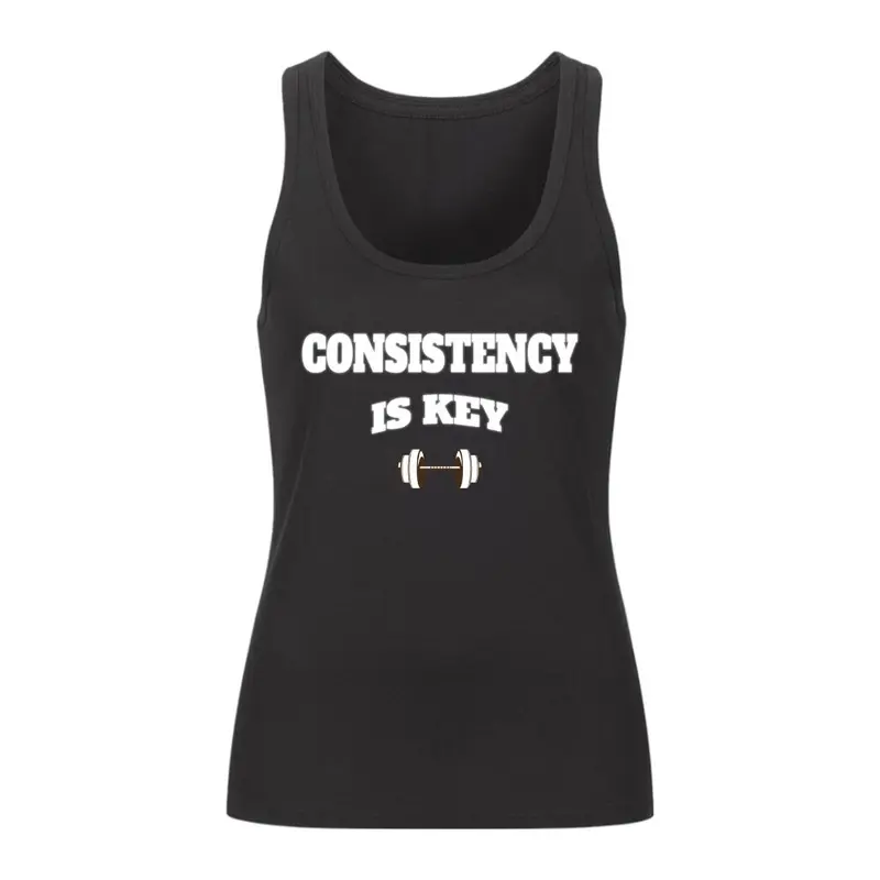 CONSISTENCY IS KEY DAMEN TANK TOP