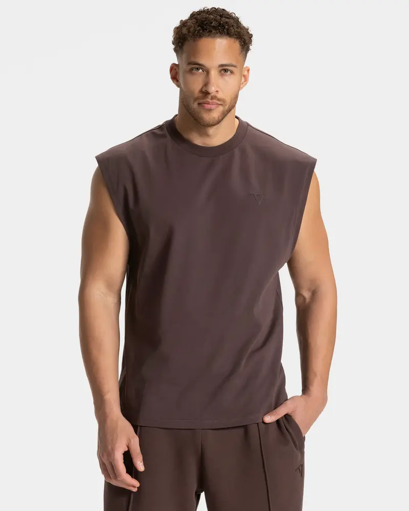 Contrastline Oversized Tank "Espresso"