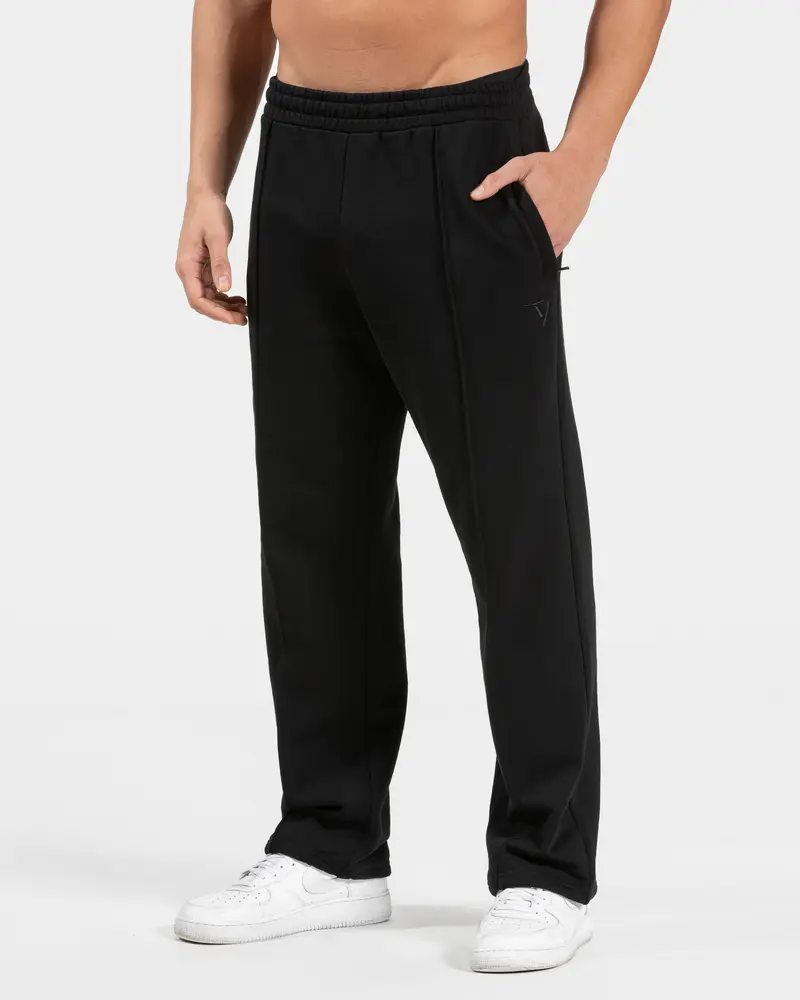 Contrastline Straight Leg Jogger "Schwarz"