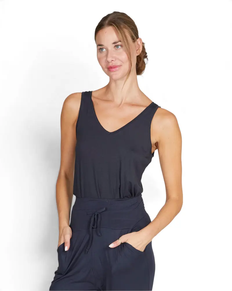 Cosy Twist Tank - Anthracite