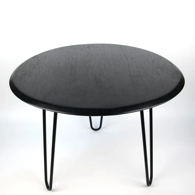 Couchtisch aus Weinfassdeckel Ø53cm – Handgefertigt & Nachhaltig