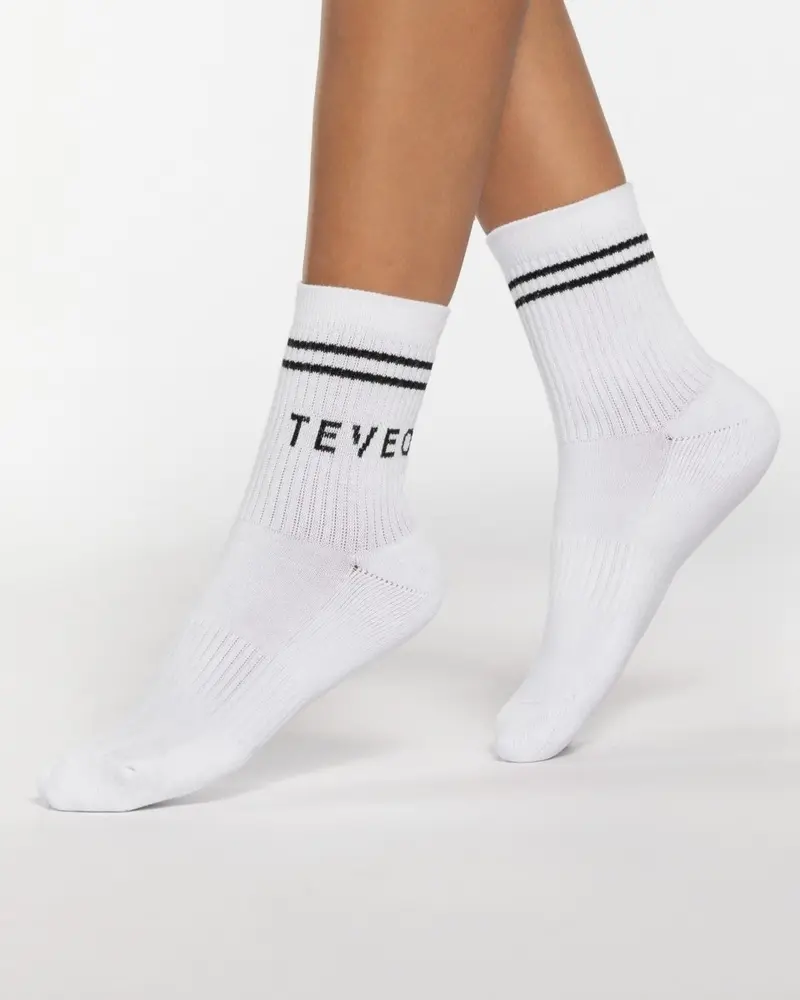 Crew Socken (2er-Pack) "Weiß"
