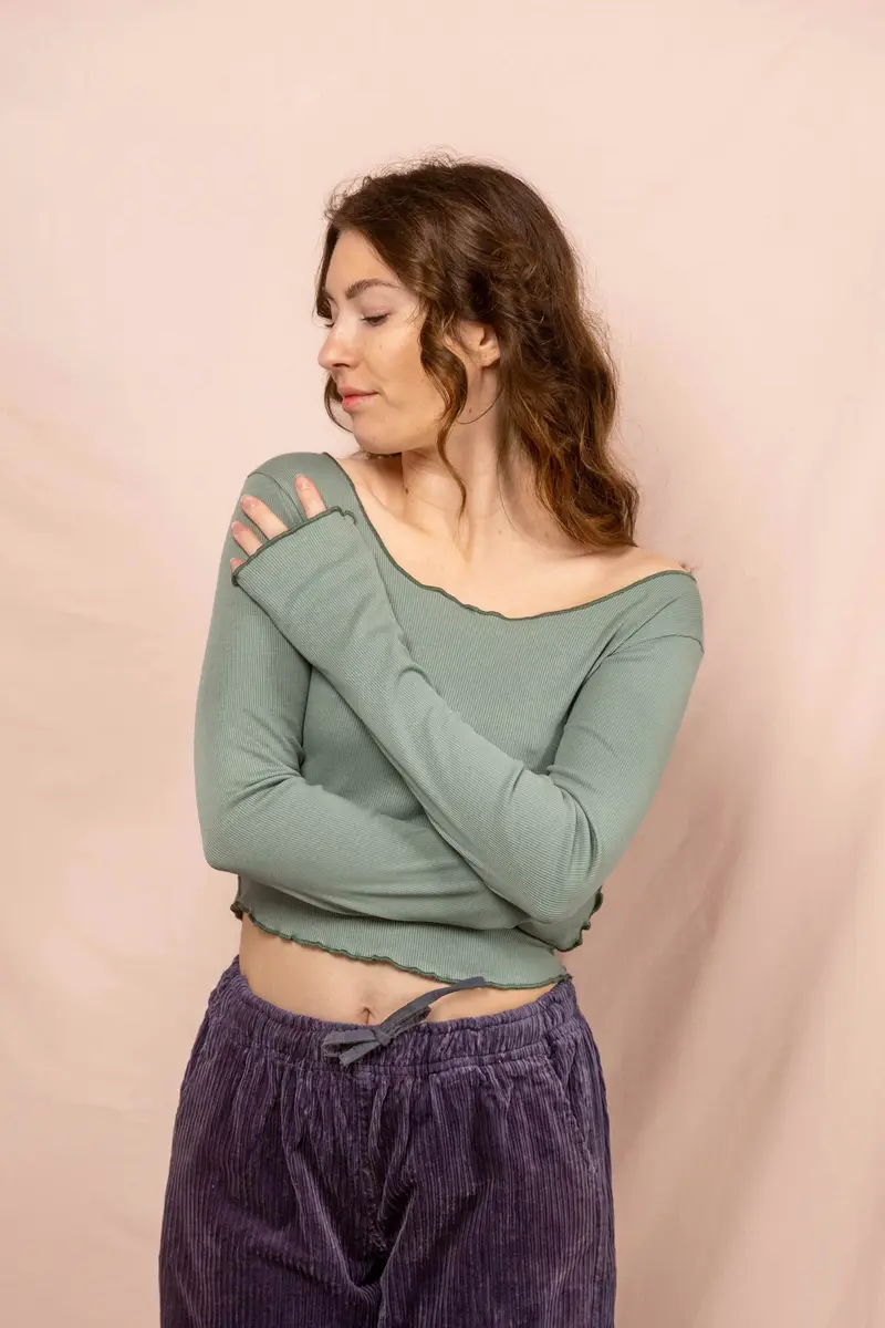 Cropped Longsleeve ALVA MINT