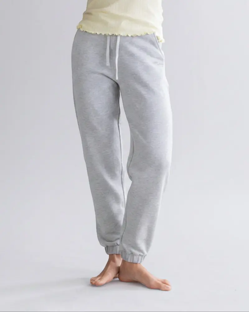 Cuff Sweat Pants - Grey Melange