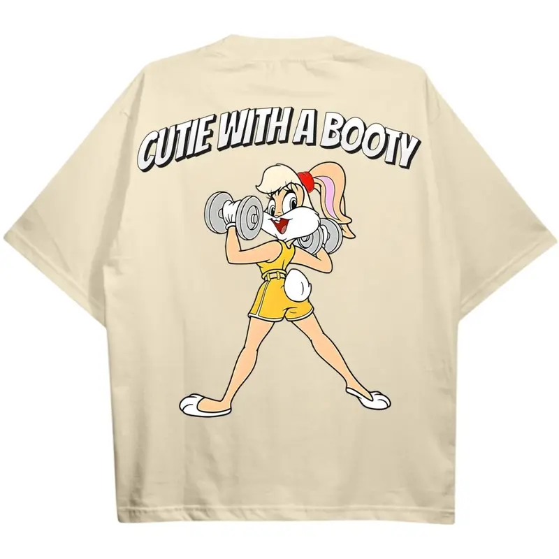 CUTIE WITH A BOOTY OVERSIZE SHIRT (BACKPRINT)